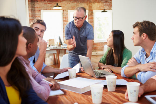 An office meeting