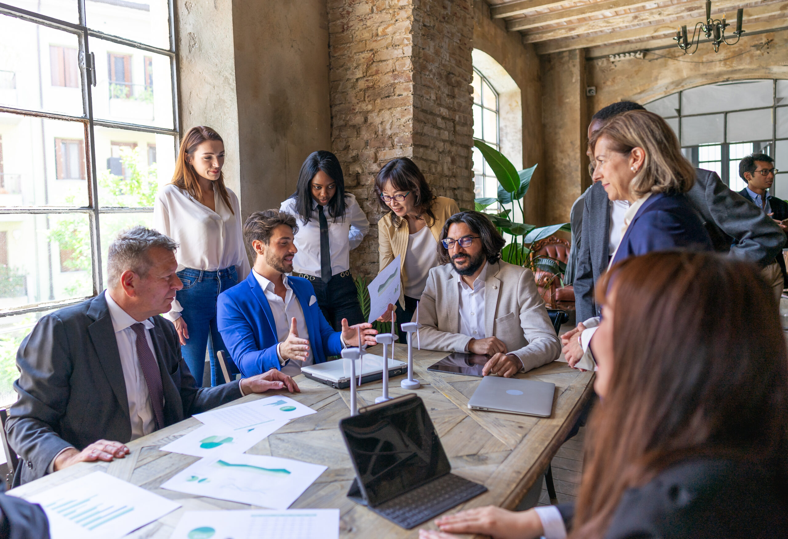 office meeting around a large table