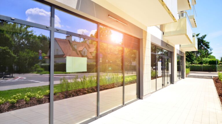 the outside of an office building