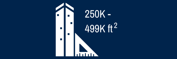 250,000 to 499,999 Square Feet Category icon